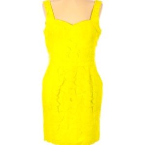 BCBGeneration bright yellow low-back dress